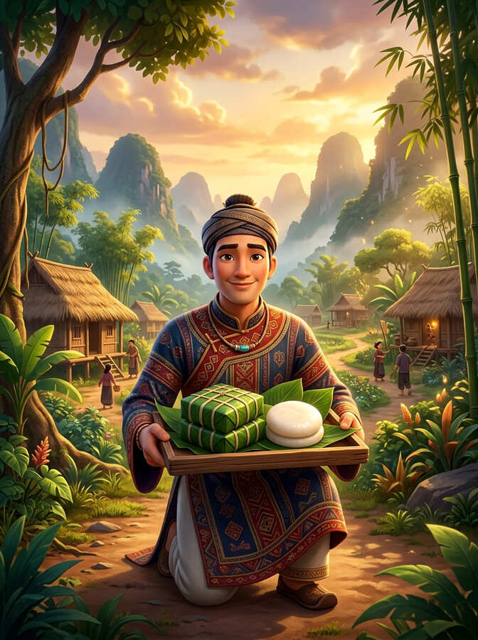 Sự Tích bánh chưng bánh dày